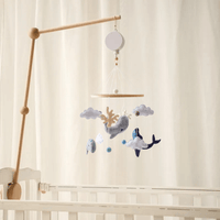 Thumbnail for LittleNest – Luonnollinen rauha – Puinen vauvan mobiili