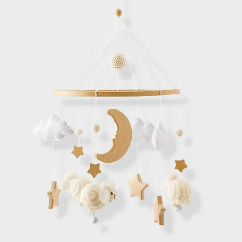 LittleNest – Luonnollinen rauha – Puinen vauvan mobiili