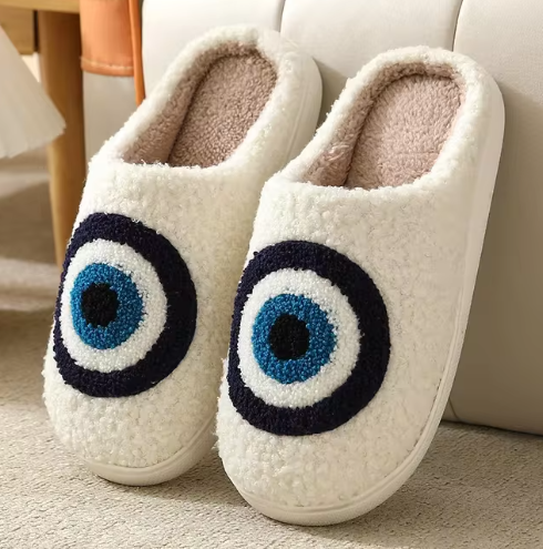 Northern Lights Kids - Lämmin & juhlava - Pehmoiset kuviolliset joulutossut.