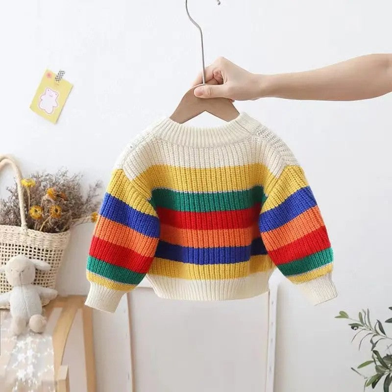 Mini Fashion™ - Iloinen ilme - Lasten neulepaita