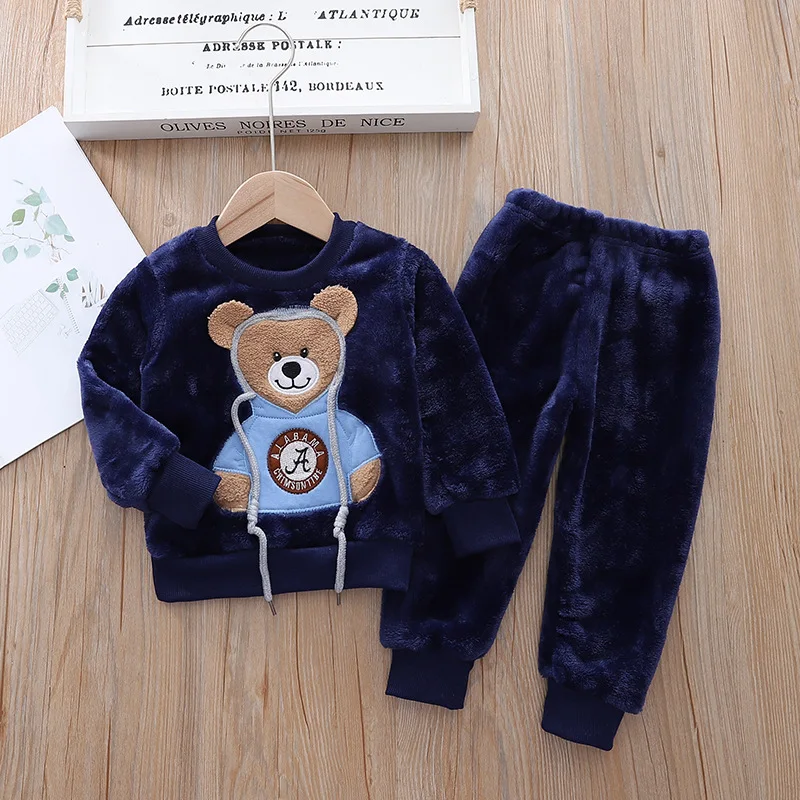 CozyBear – Lämmin ja pehmeä – Lasten verryttelypuku, jossa on karhukuvio