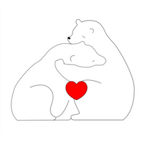 Thumbnail for Family Puzzle™ – Henkilökohtainen äitienpäivälahja, jossa on karhuperhe