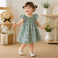 Thumbnail for Floral Dress – Kevyt ja ilmava – Tyttöjen hihallinen mekko