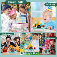 Thumbnail for TinyChef – Opettavainen ja hauska – Puinen keittiösetti kakulla ja lisävarusteilla