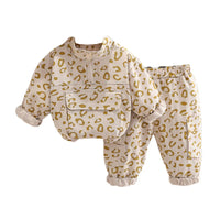 Thumbnail for Mini Fashion™ -Tyylikäs leopardi printti - 2-osainen vaatesetti