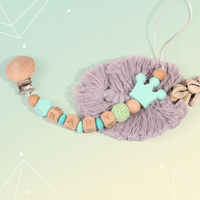 Thumbnail for Personalized Pacifier Chain – Turvallinen ja tyylikäs – yksilöllinen tutinpidike