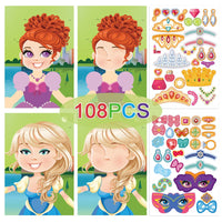 Thumbnail for Funny Faces™ – Eläinten hauskaa & tarttumalla hauskaa – Uudelleenkäytettävä tarra kirja