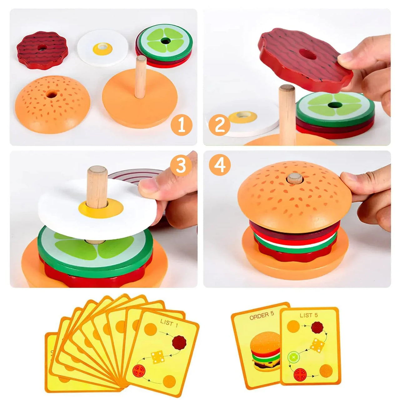 Woods™ - Maukas pinoaminen - Sandwich rakennuslelut