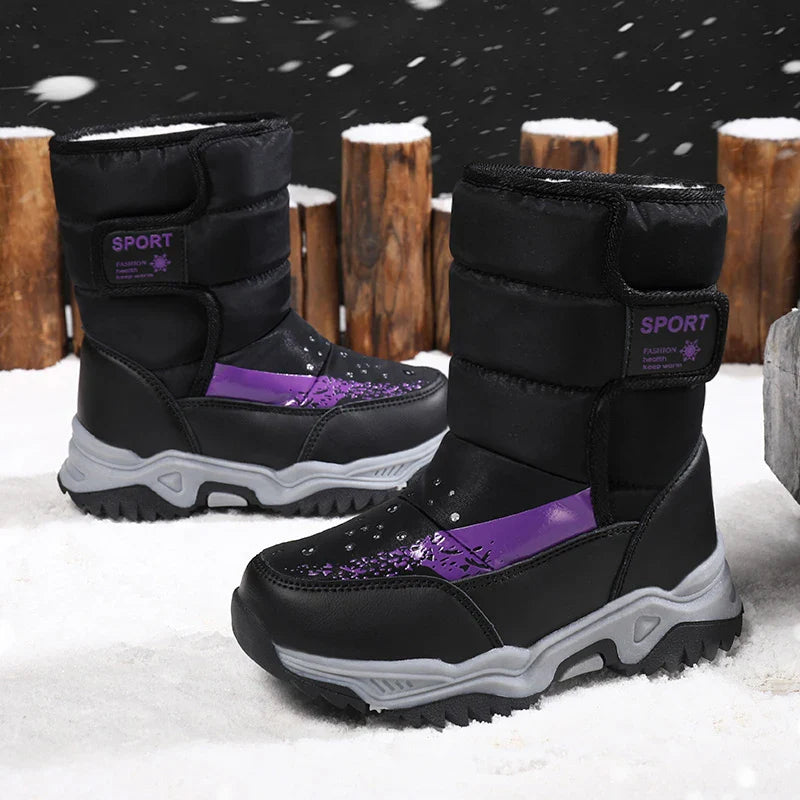 Mini Fashion™ - Pehmeä vuori - Varrelliset talvikengät