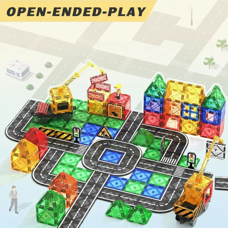 MagnetoTrack – Luova ja leikkisä – Magneettiset laatat Autoset