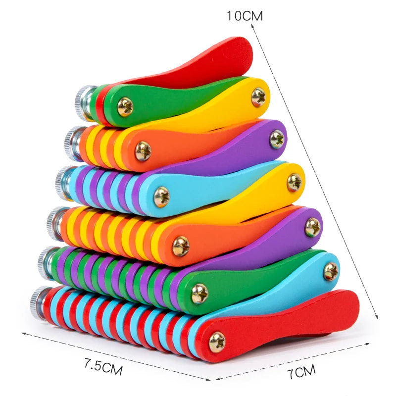 Folding Brain Toy™ – Ajattele & leiki – Puinen taitettava palapeli