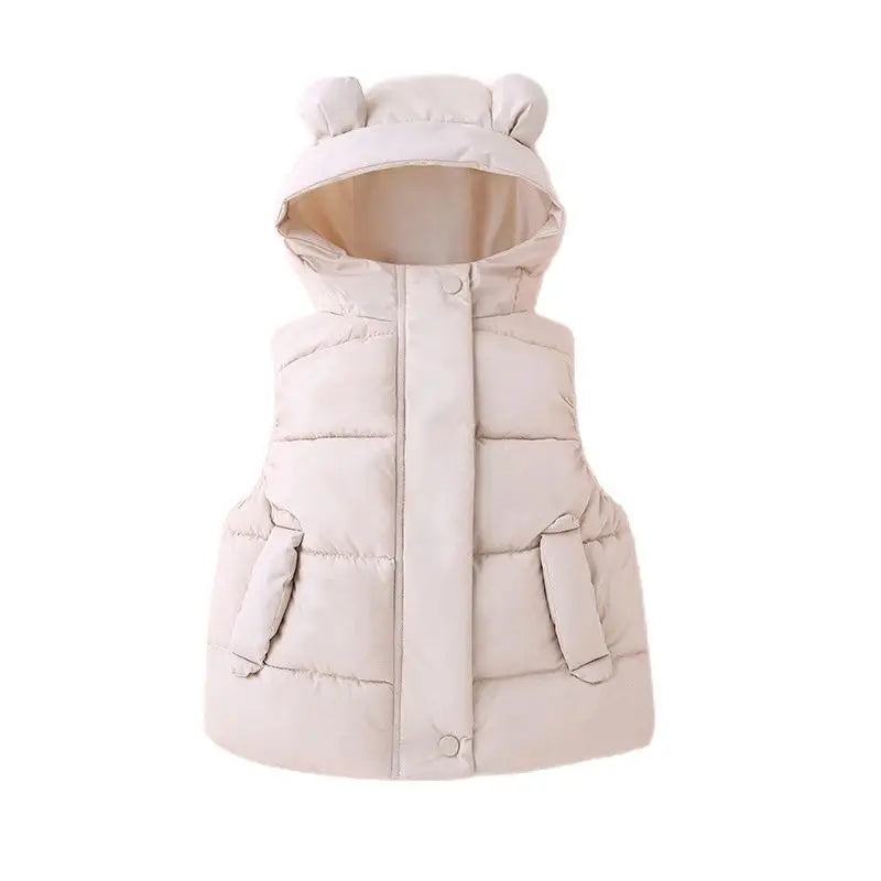 Mini Fashion™ - Lämmin ja trendikäs - Hupullinen toppaliivi