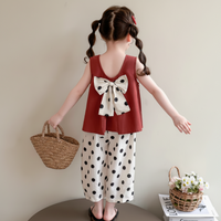 Thumbnail for Sleeveless Tops & Pants – Pehmeä ja tyylikäs – Lasten vaatteiden kesäsetti