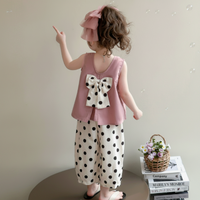 Thumbnail for Sleeveless Tops & Pants – Pehmeä ja tyylikäs – Lasten vaatteiden kesäsetti