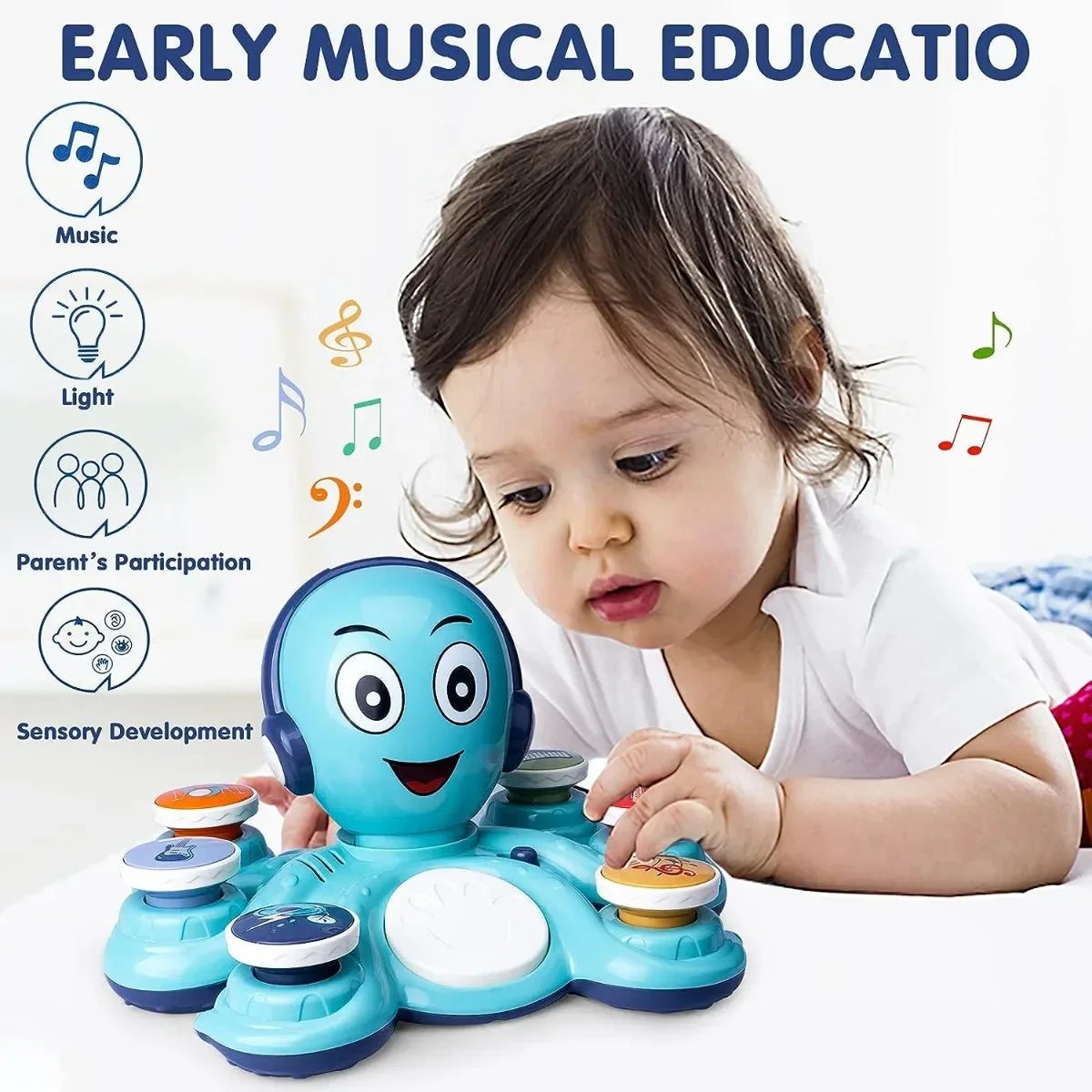 Musical Octo™ - Musikaalinen mustekala - Musiikkilelu