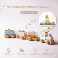 Thumbnail for TrainCount –  Klassinen ja opettavainen – puinen Montessori-juna