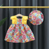 Mini Fashion™ - Söpöt kukat- Tyttöjen mekko ja hattu
