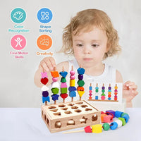 Thumbnail for Woods™ - Rohkaise luovuutta ja paranna taitoja - värikäs Montessori-palapelisarja