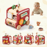 Thumbnail for BusyRide – Koulutus ja monipuolisuus – Puinen Montessori-aktiviteettibussi