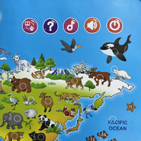 Thumbnail for LittleExplorers – Oppiminen ja leikki – Eläinten maailmankartta