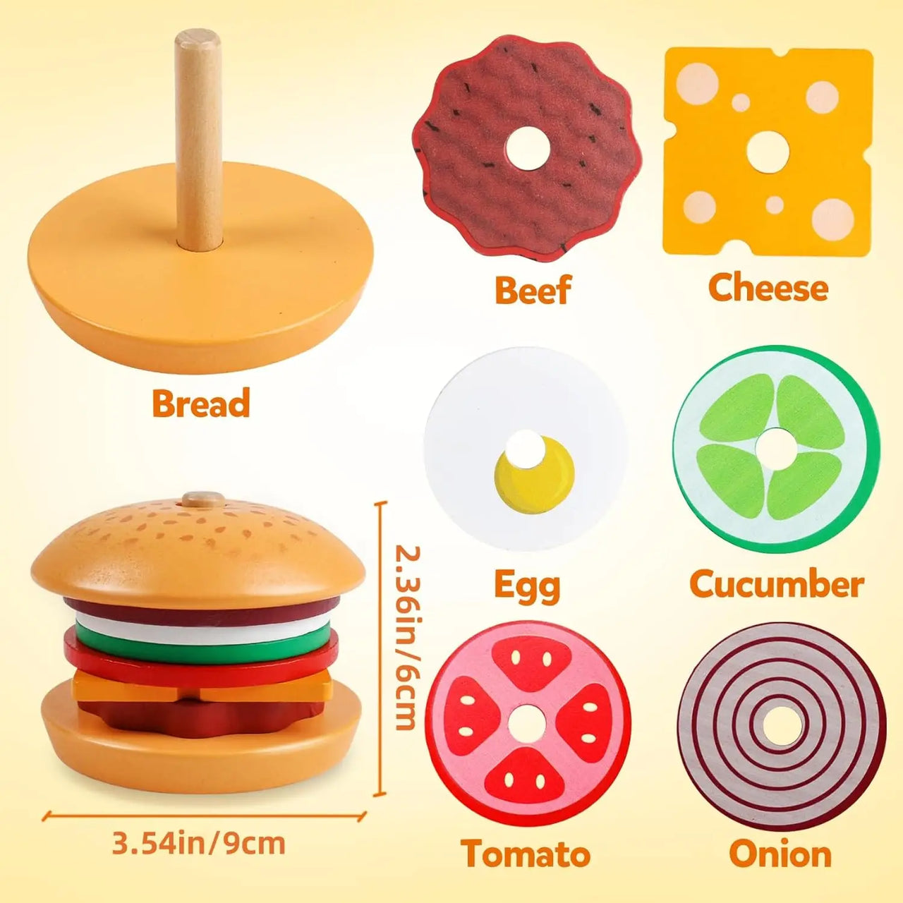 Woods™ - Maukas pinoaminen - Sandwich rakennuslelut