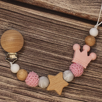 Thumbnail for Baby Pacifier Holder – Nimellä – Henkilökohtaiset puu- ja silikonikivet