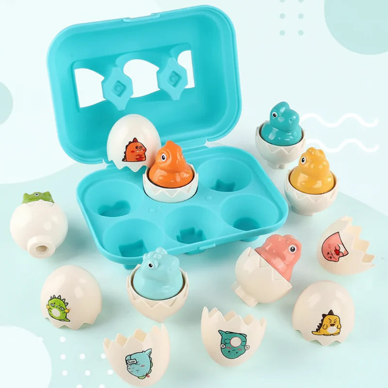 Montessori 3D Eggs Puzzle – Hauskaa pääsiäiseksi – Munien lajittelupeli