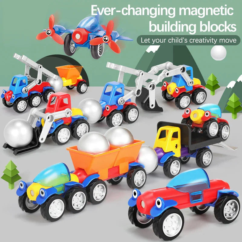 Magnetic Cars™ – Magneettinen rakentaminen - Magneettiset ajoneuvot lelusetti