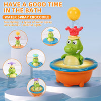 Thumbnail for Light Up Crocodile Bath Toy – Interaktiivista & vesileikkejä – Krokotiililähde -kylpyhuonelelut