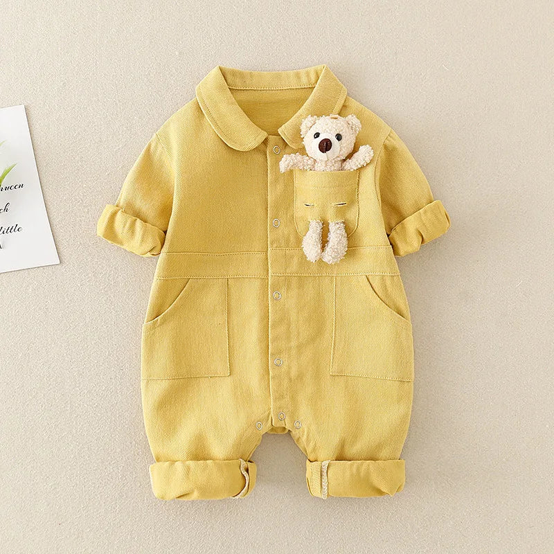 Mini Fashion™ - Mukava & tyylikäs - Denim jumpsuit vauvoille