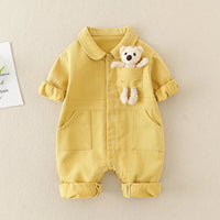 Thumbnail for Mini Fashion™ - Mukava & tyylikäs - Denim jumpsuit vauvoille
