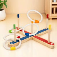 Thumbnail for Montessori Ring Toss Game – Aktiivinen ja opettavainen – renkaanheitto-peli