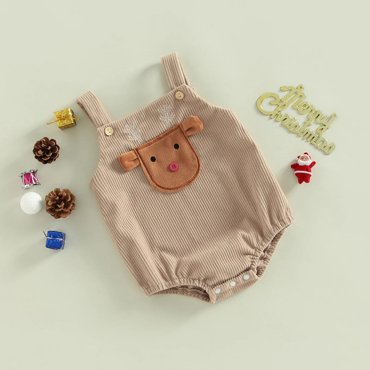 Mini Fashion™ - Söpö jouluinen malli - Jouluinen vauvan body