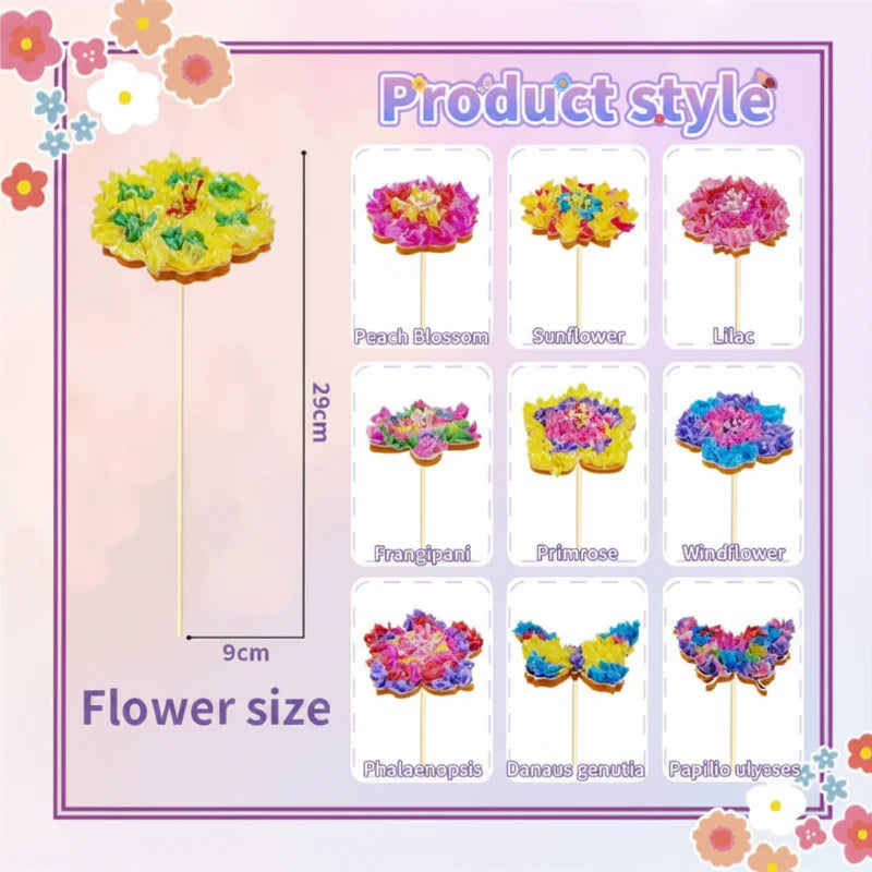 DIY Flower Poke Art – Luova ja opettavainen – Kukkien askartelusetti