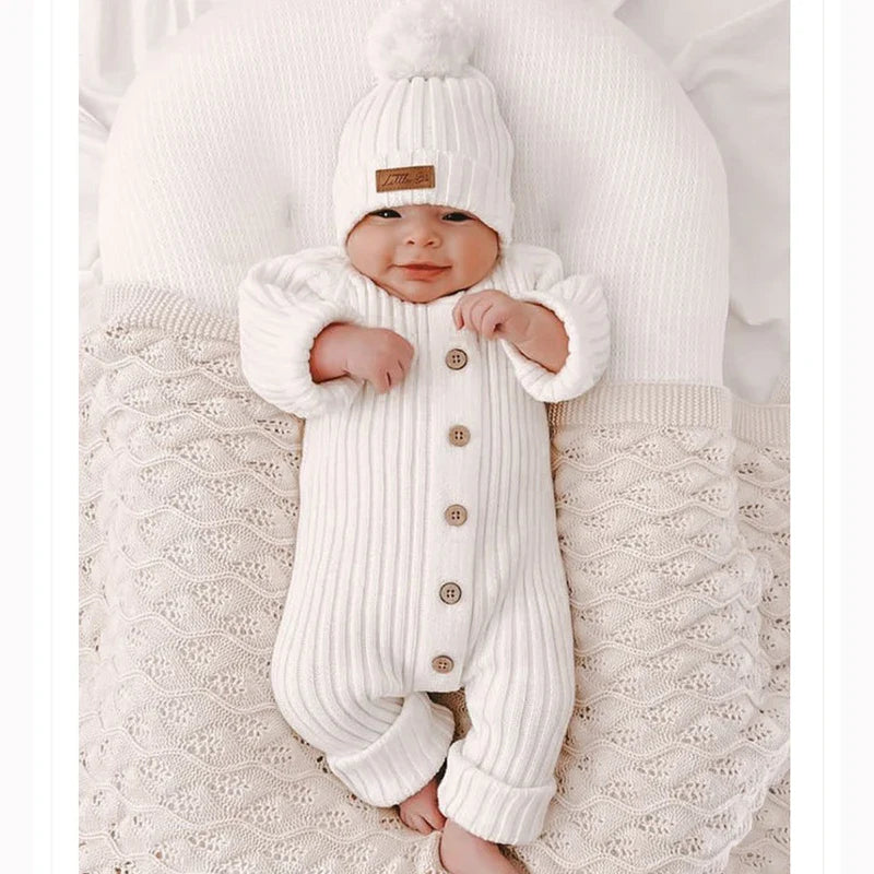 Mini fashion™ - Pehmeä neulekangas - Vauvojen neulehaalari
