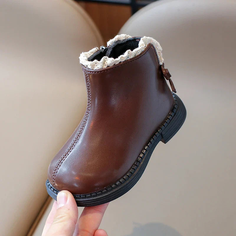 Mini Fashion™ - Lämpimät & Klassiset - Lasten nahkakengät