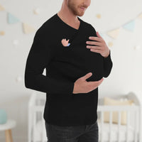 Thumbnail for Kangaroo Pocket Shirt – Mukava ja kätevä – Miesten T-paita-vauvankantokoppa