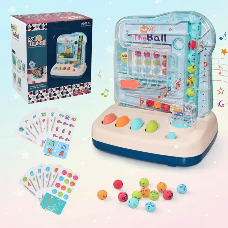 Montessori Math Track Game – Oppiminen ja logiikka – Pallorata-peli
