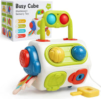 Thumbnail for Montessori Busy Cube™ – Kätevä matkoilla - Aistikuutio