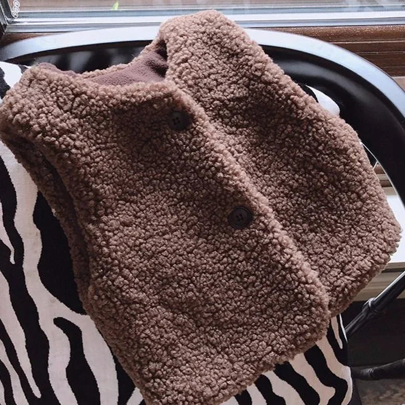 Mini Fashion™ - Lämmin ja söpö - Lasten pörröliivi