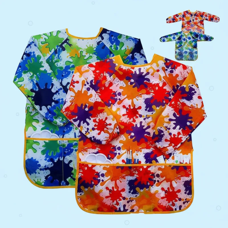 ArtEase – Värikäs ja vettä hylkivä – maalaustakki lapsille