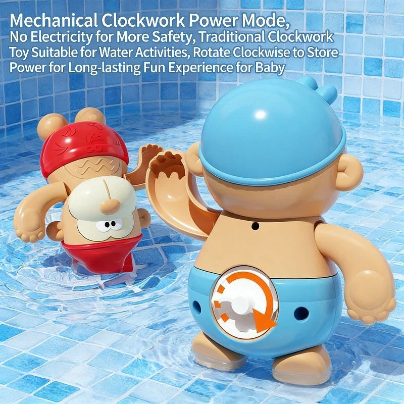 Clockwork Monkey Toy – Leikkimistä ja vesihupia – Käärittävä uimalelu
