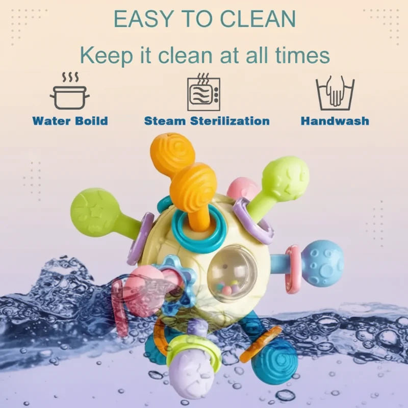 CalmChew | Pehmeä ja turvallinen – 3-in-1-silikoninen purulelu