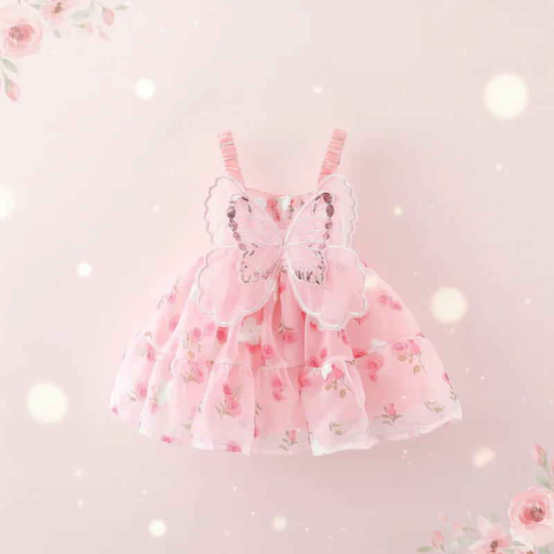Girls Butterfly Dress – Söpö ja ilmava – Lasten mekko
