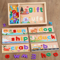 Thumbnail for AlphaPuzzle – Englannin kielen sanojen oppiminen – Puinen oikeinkirjoituspalapeli