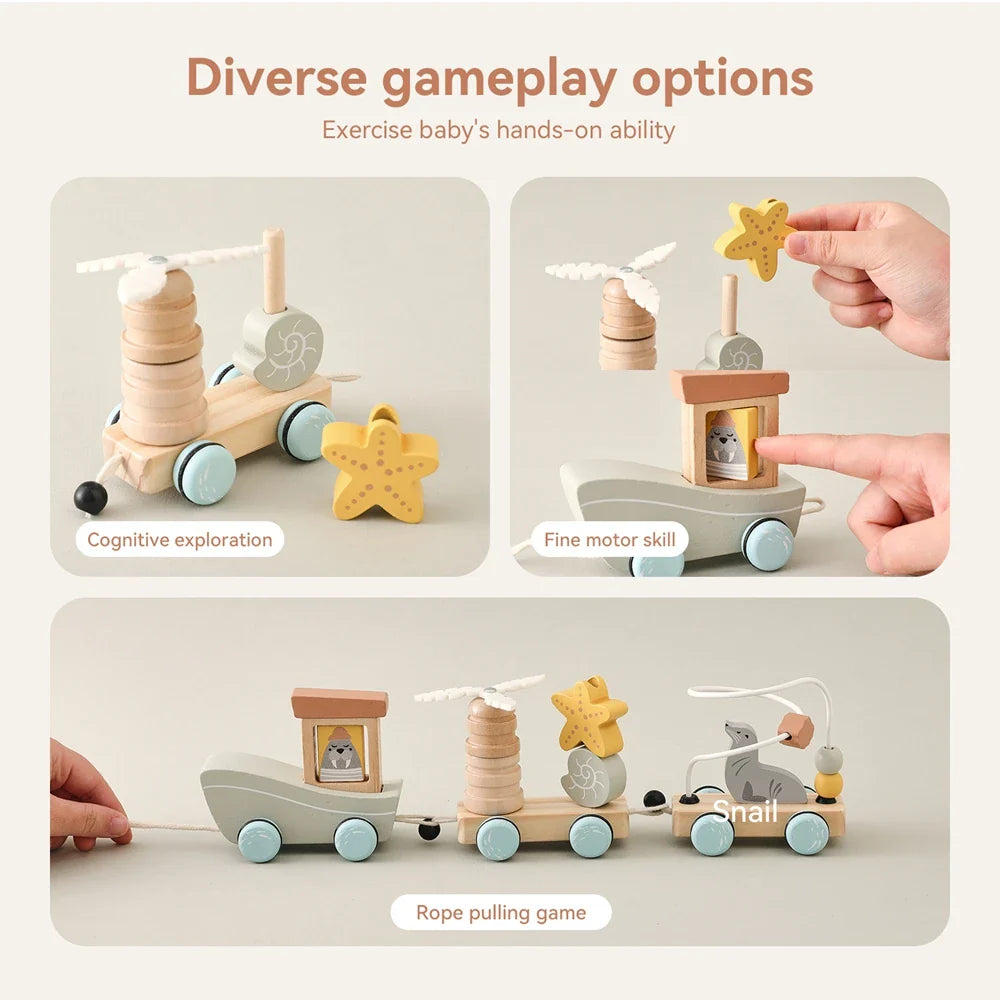 HappyTrain – Montessori & Fun – Puinen junasarja