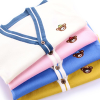 Thumbnail for CozziWear – Warm & Trendy – Neulottu neuletakki karhuilla