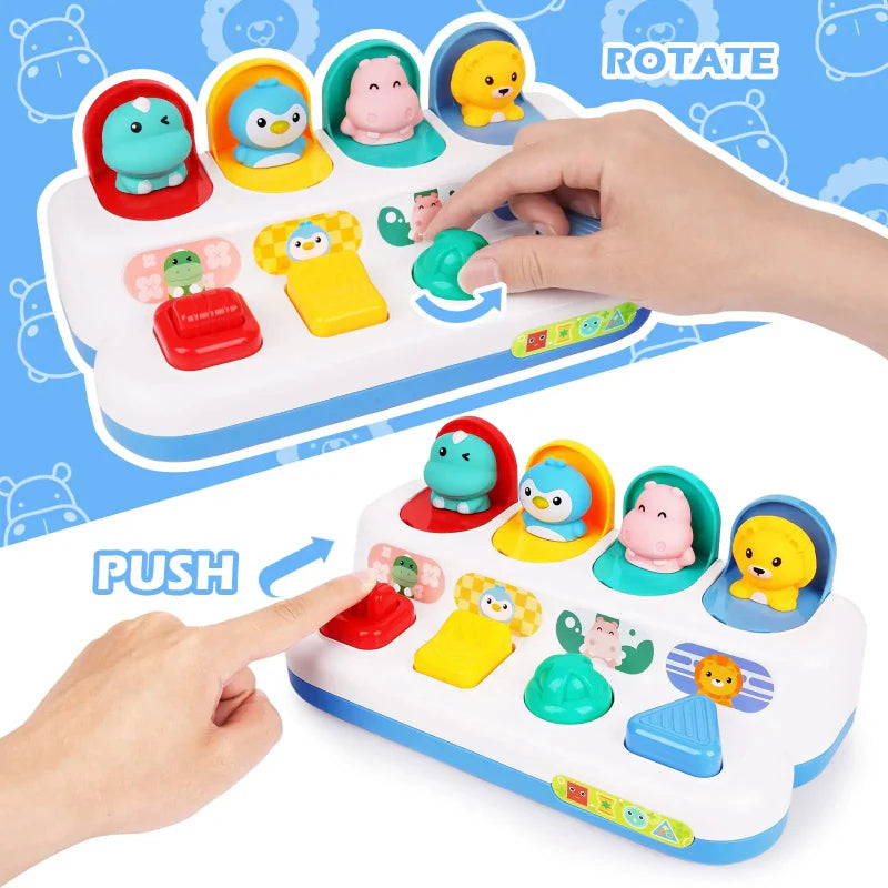 Pop Up Activity Toy – Tutustuminen ja oppiminen – Aisteja kehittävät vauvan lelut