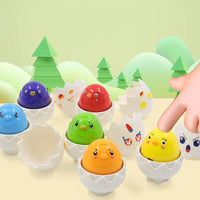 Thumbnail for Montessori 3D Eggs Puzzle – Hauskaa pääsiäiseksi – Munien lajittelupeli