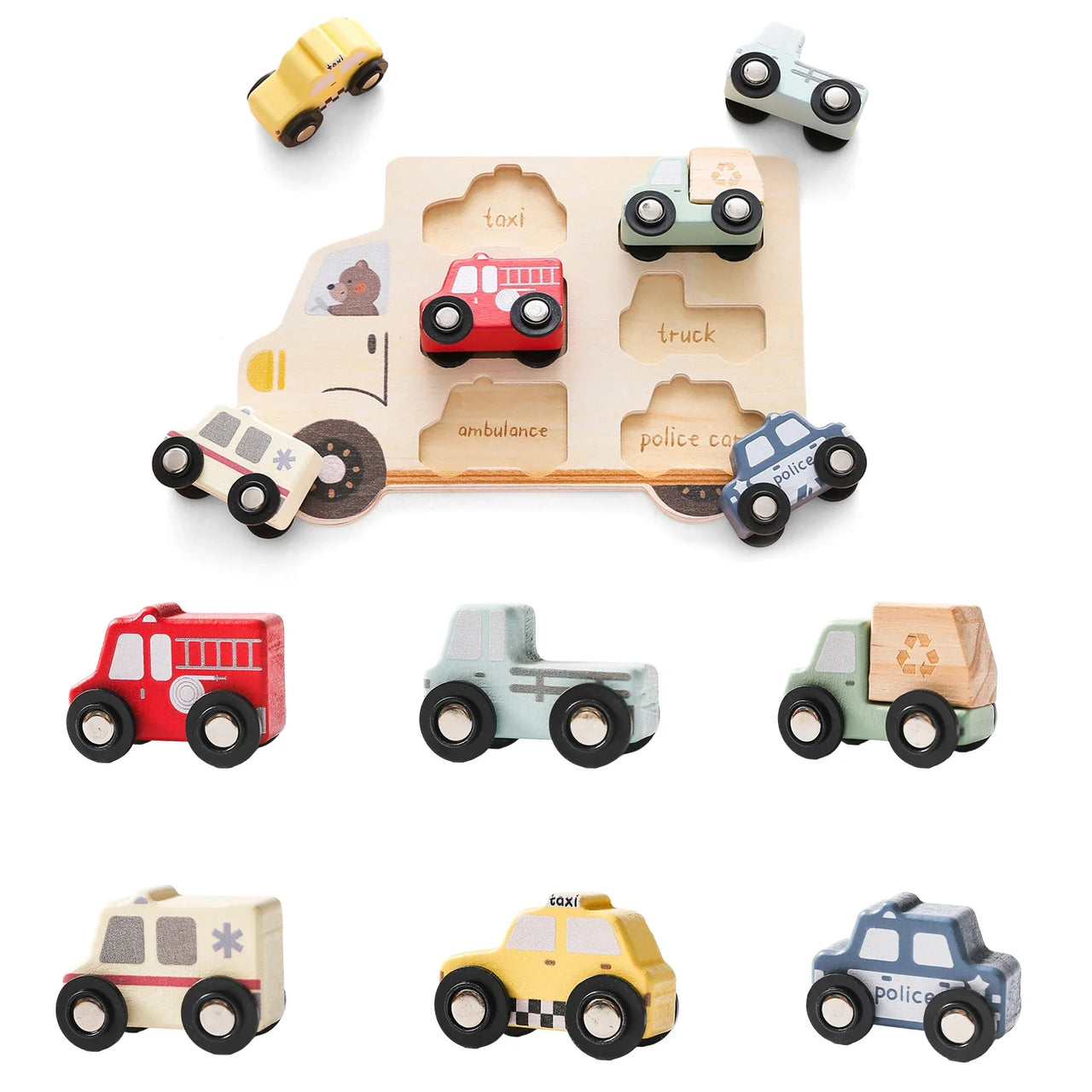 Woods™ – Palapeliseikkailu - Puinen autopalapeli